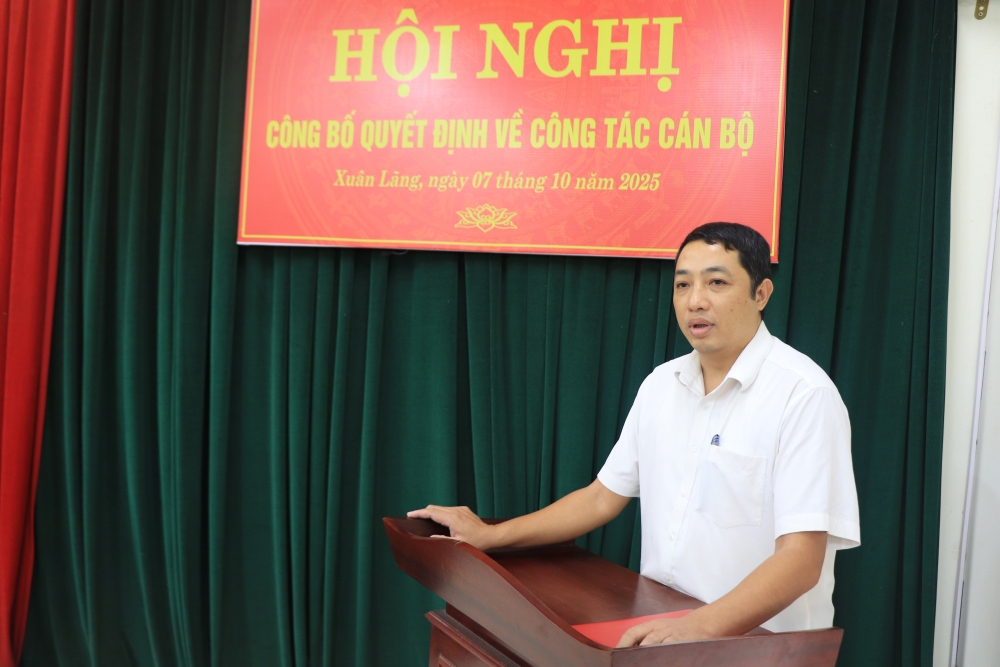 Xuân Lãng: Điều động, bổ nhiệm cán bộ chủ chốt