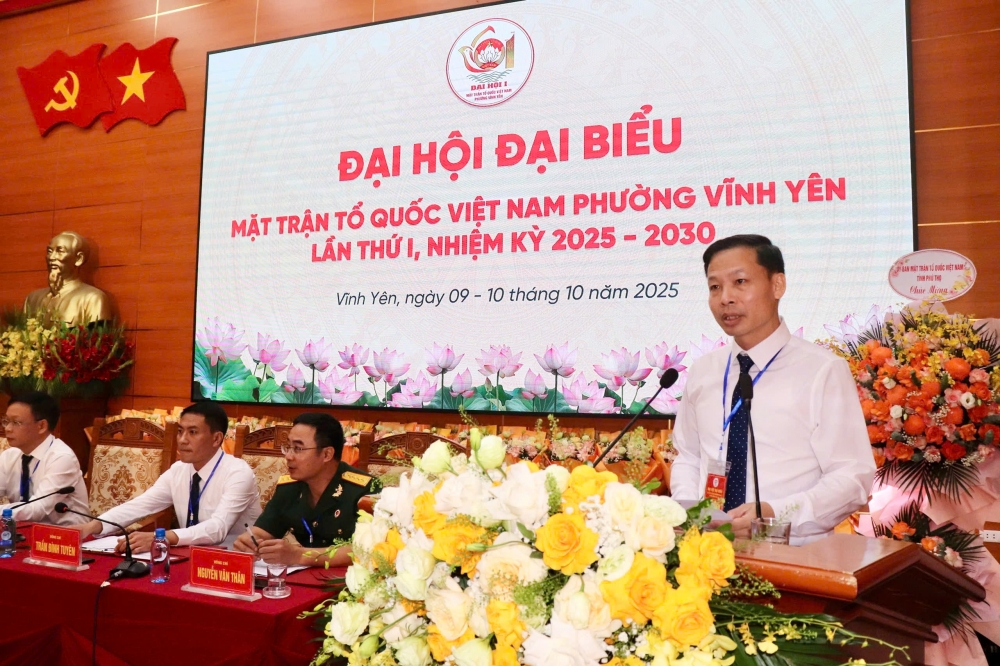 Phát huy sức mạnh khối đại đoàn kết toàn dân tộc, xây dựng phường Vĩnh Yên văn minh, hiện đại