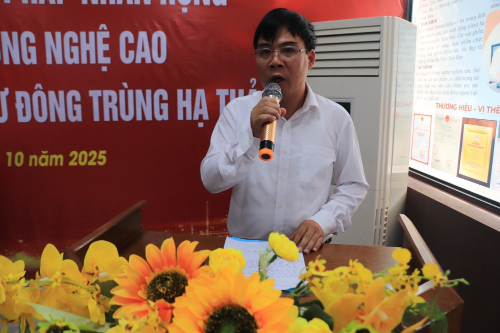Hội thảo khoa học: “Đánh giá hiệu quả và giải pháp nhân rộng mô hình ứng dụng công nghệ cao để sản xuất các sản phẩm từ Đông trùng hạ thảo