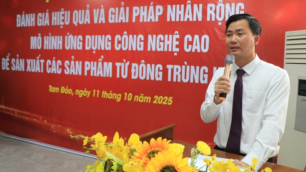 Hội thảo ứng dụng công nghệ cao vào sản xuất nấm Đông trùng hạ thảo