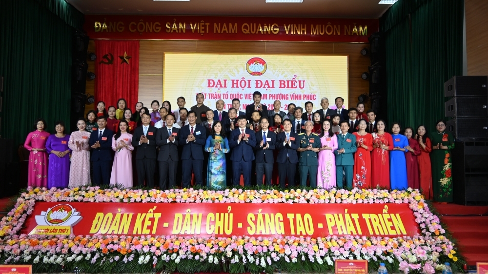 MTTQ phường Vĩnh Phúc "Đoàn kết - Dân chủ - Sáng tạo - Phát triển"