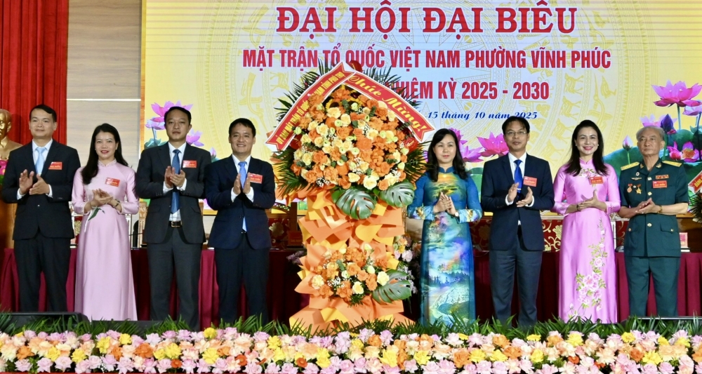 Phú Thọ: Đại hội đại biểu MTTQ phường Vĩnh Phúc lần thứ I