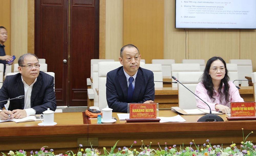 Lãnh đạo Công ty Ô tô Toyota Việt Nam dự buổi làm việc Lãnh đạo Công ty Ô tô Toyota Việt Nam dự buổi làm việc