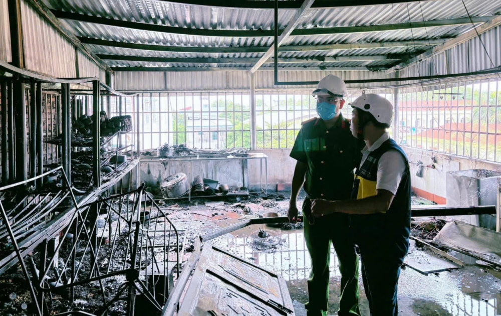 Hiện trường vụ cháy Hiện trường vụ cháy