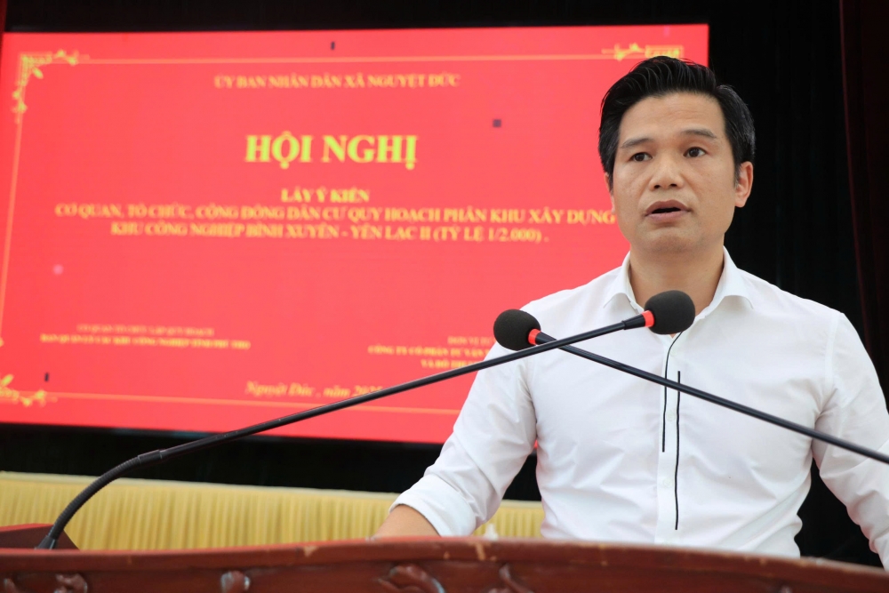 Xã Nguyệt Đức lấy ý kiến người dân về dự án KCN Bình Xuyên - Yên Lạc II Xã Nguyệt Đức lấy ý kiến người dân về dự án KCN Bình Xuyên - Yên Lạc II