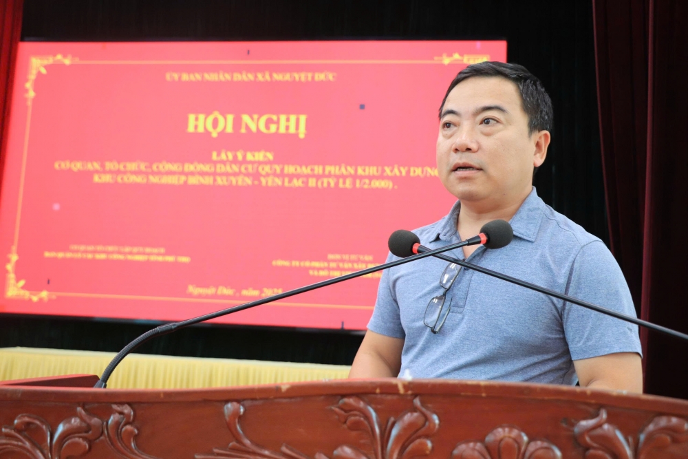 Xã Nguyệt Đức lấy ý kiến người dân về dự án KCN Bình Xuyên - Yên Lạc II Xã Nguyệt Đức lấy ý kiến người dân về dự án KCN Bình Xuyên - Yên Lạc II