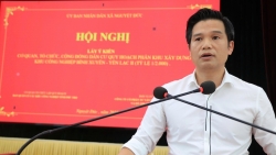 Xã Nguyệt Đức lấy ý kiến người dân về dự án KCN Bình Xuyên - Yên Lạc II