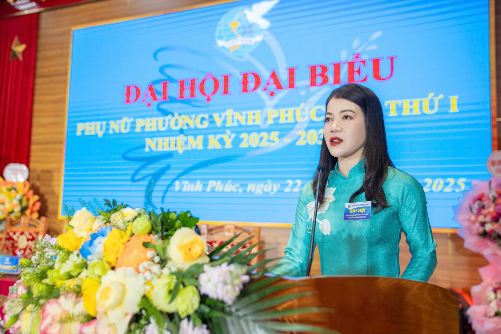 Phụ nữ phường Vĩnh Phúc phát huy truyền thống, bản lĩnh, trí tuệ, khát vọng vươn lên Phụ nữ phường Vĩnh Phúc phát huy truyền thống, bản lĩnh, trí tuệ, khát vọng vươn lên