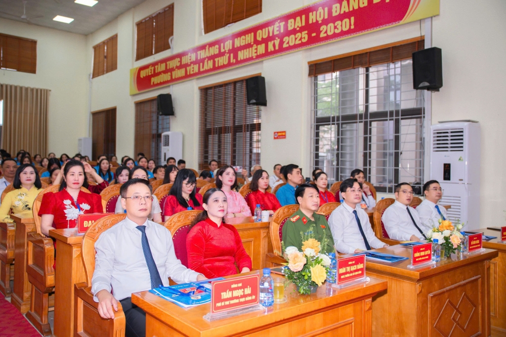 Công đoàn phường Vĩnh Yên tổ chức Đại hội lần thứ I, nhiệm kỳ 2025 - 2030