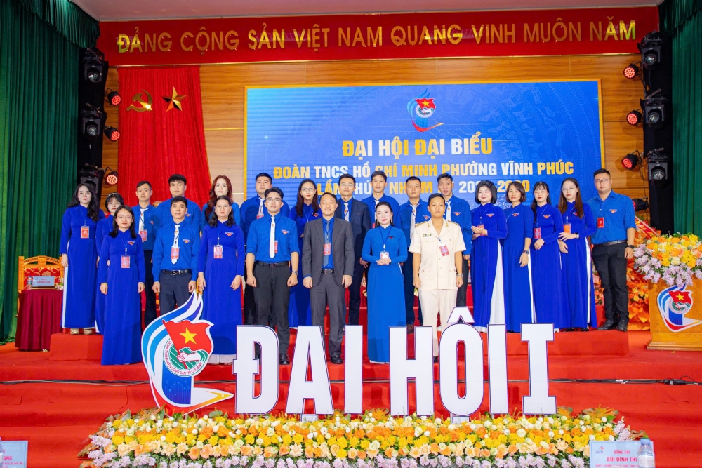 Ban Chấp hành Đoàn TNCS Hồ Chí Minh phường Vĩnh Phúc nhiệm kỳ 2025 - 2030