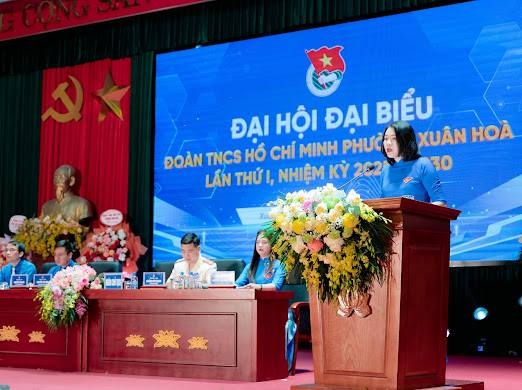 Đồng chí Nguyễn Thị Nga giữ chức Bí thư Đoàn Thanh niên cộng sản Hồ Chí Minh phường Xuân Hòa nhiệm kỳ 2025 - 2030. 