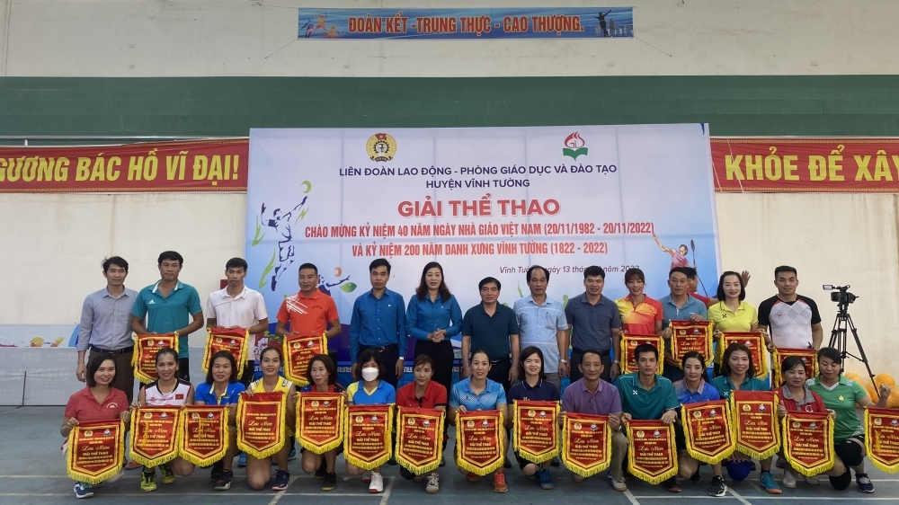 Vĩnh Phúc: Bế mạc Giải thể thao dành cho cán bộ, giáo viên, công nhân viên ngành giáo dục