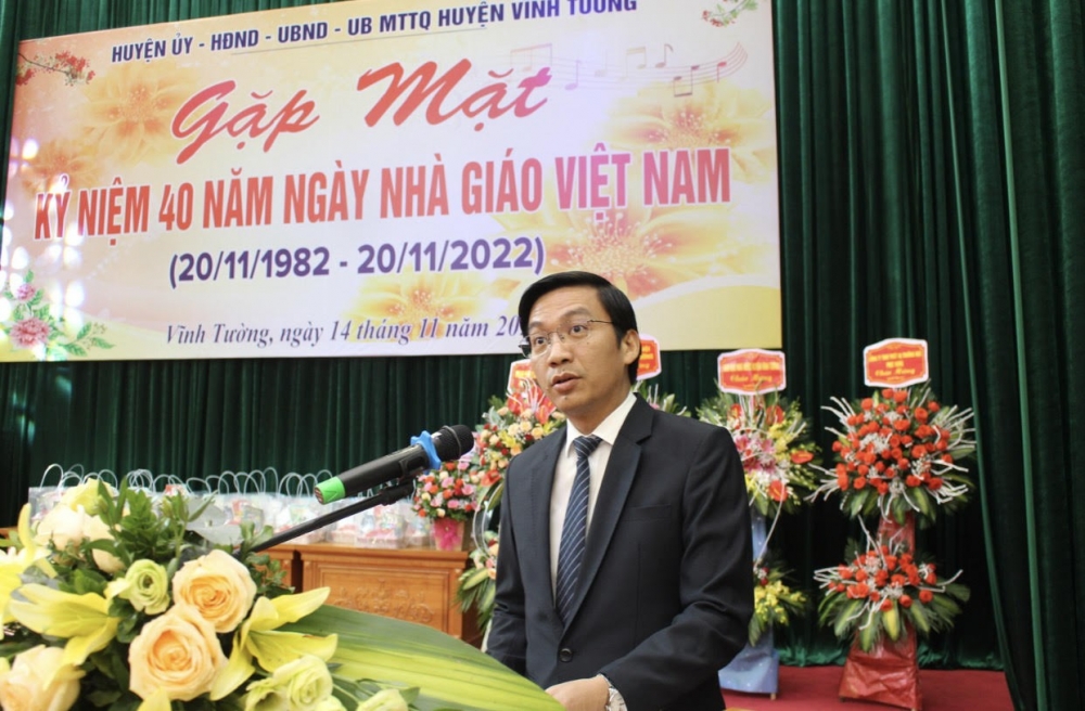 Ông Nguyễn Xuân Quang - Tỉnh uỷ Viên, Bí thư Huyện uỷ, Chủ tịch HĐND huyện Vĩnh Tường