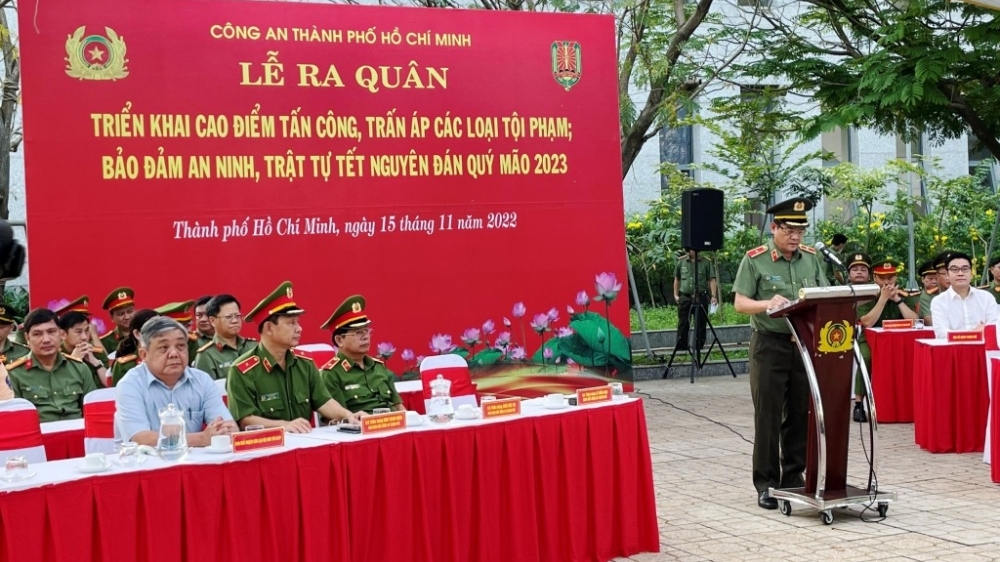Công an TP Hồ Chí Minh ra quân trấn áp tội phạm dịp cận Tết Nguyên đán