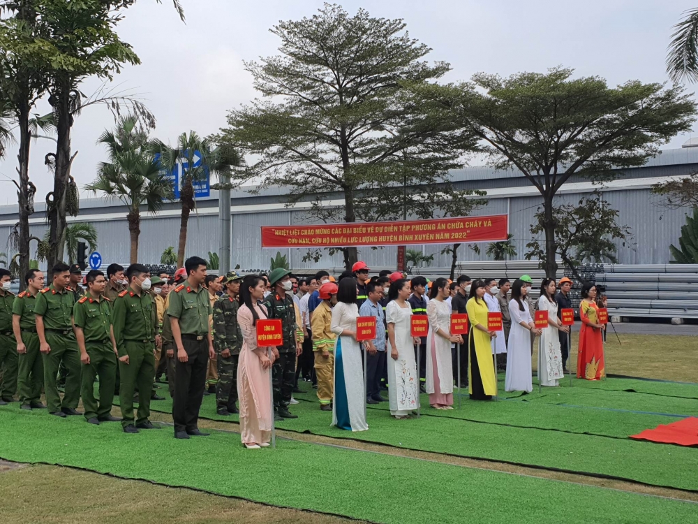 Các đơn vị tham gia diễn tập