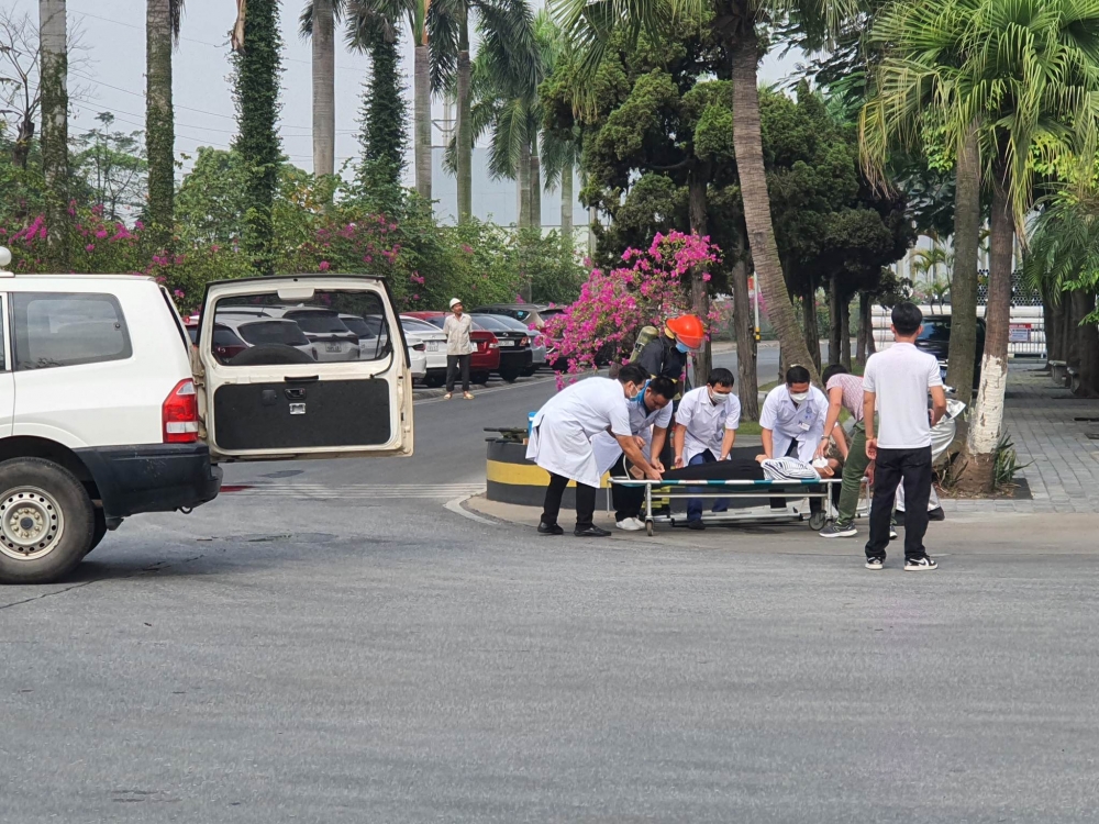 Tình huống tại buổi diễn tập PCCC& CNCH