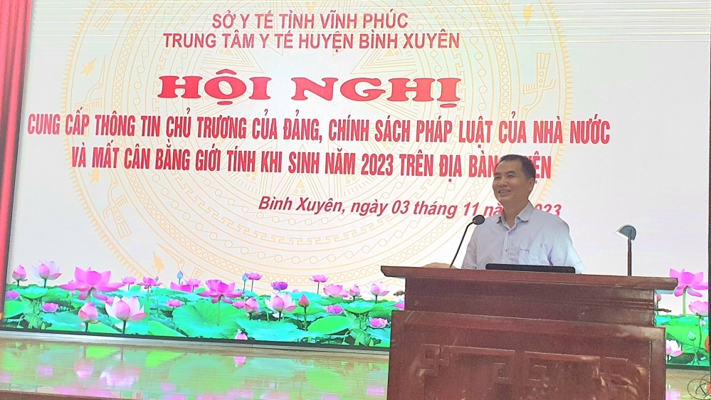 Vĩnh Phúc: Nâng cao nhận thức cho người dân về mất cân bằng giới tính khi sinh