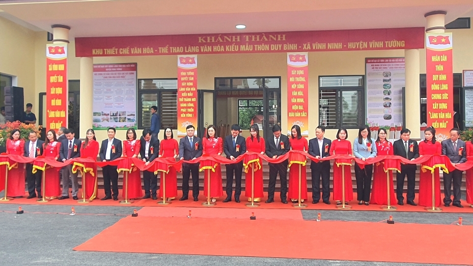 Huyện Vĩnh Tường: Khánh thành khu thiết chế văn hóa - thể thao thôn Duy Bình