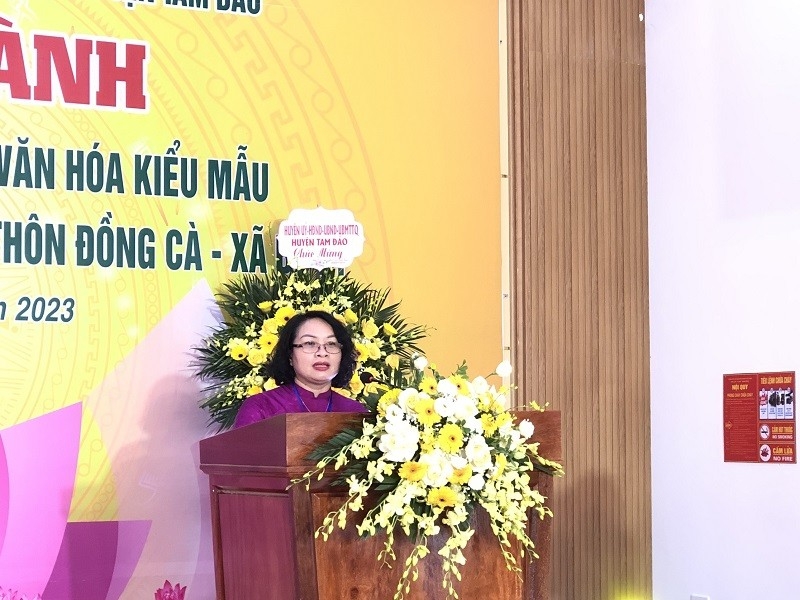 bà Vũ Thị Bích Ngọc (ảnh trên) - Phó Chủ tịch UBND huyện Tam Đảo