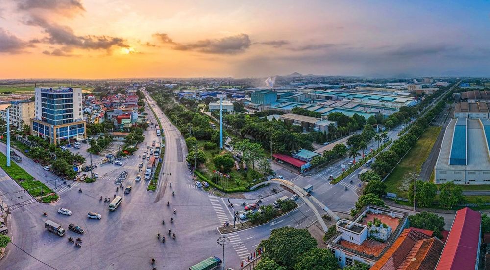 Hạ tầng đô thị Bình Xuyên ngày càng được đầu tư đồng bộ, hiện đại.