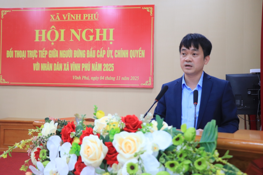 Xã Vĩnh Phú: Đối thoại cởi mở, xây dựng chính quyền gần dân