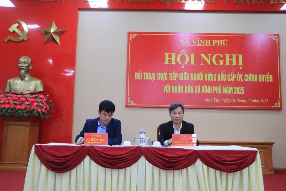 Xã Vĩnh Phú: Đối thoại cởi mở, xây dựng chính quyền gần dân