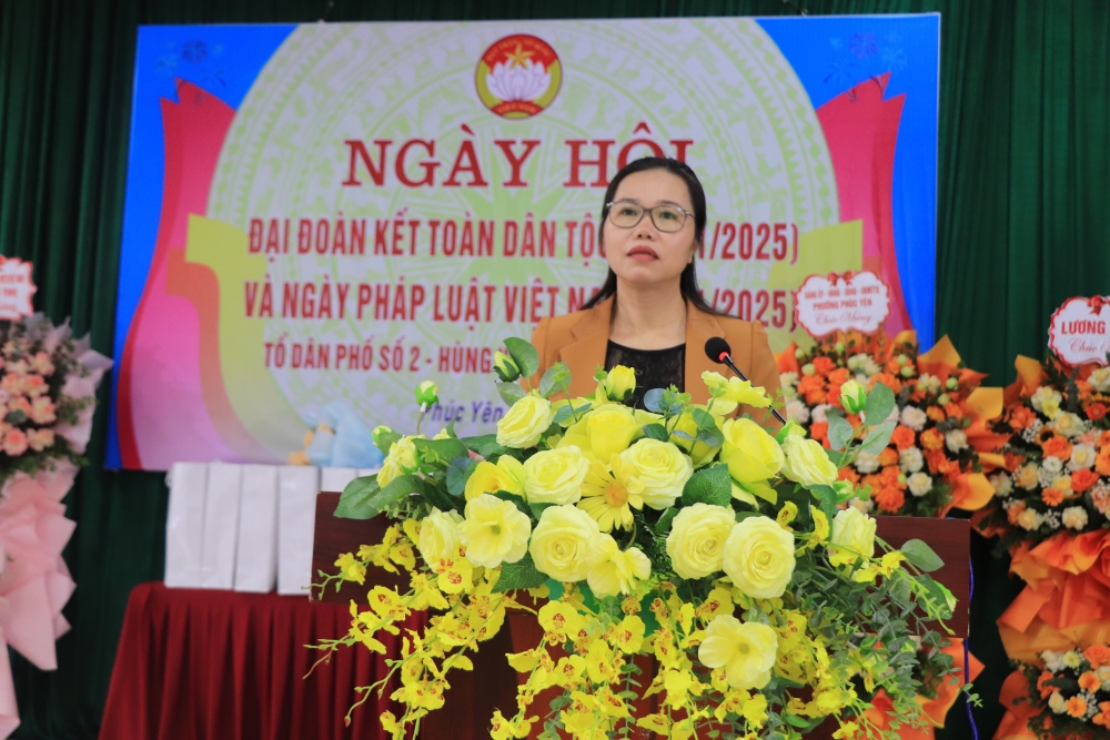 Phường Phúc Yên: Tưng bừng Ngày hội Đại đoàn kết toàn dân tộc tại tổ dân phố số 2 - Hùng Vương