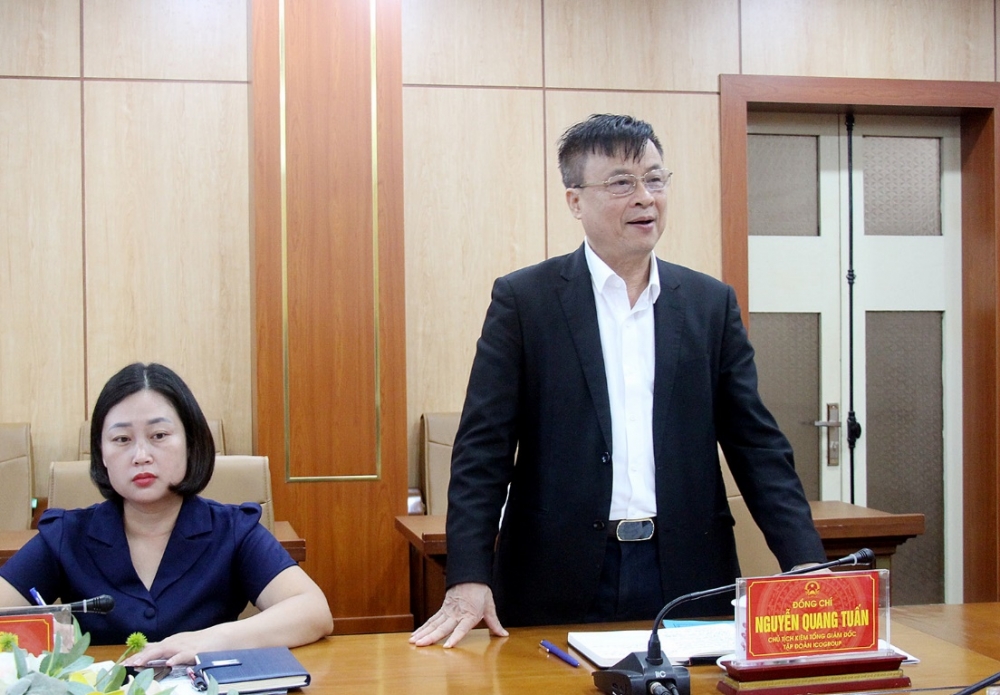 Lãnh đạo ICOGroup báo cáo kế hoạch triển khai Dự án Trường Cao đẳng nghề ICO tại tỉnh Phú Thọ Lãnh đạo ICOGroup báo cáo kế hoạch triển khai Dự án Trường Cao đẳng nghề ICO tại tỉnh Phú Thọ