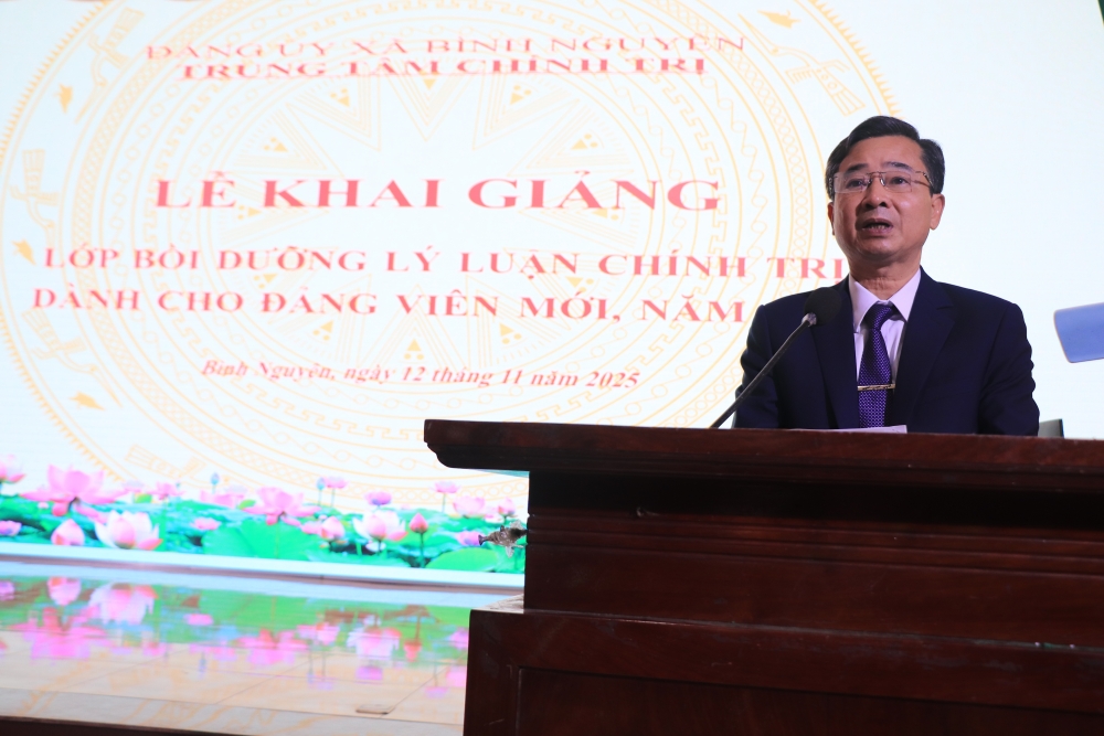 Xã Bình Nguyên: Hơn 120 quần chúng ưu tú tham gia lớp bồi dưỡng nhận thức về Đảng năm 2025