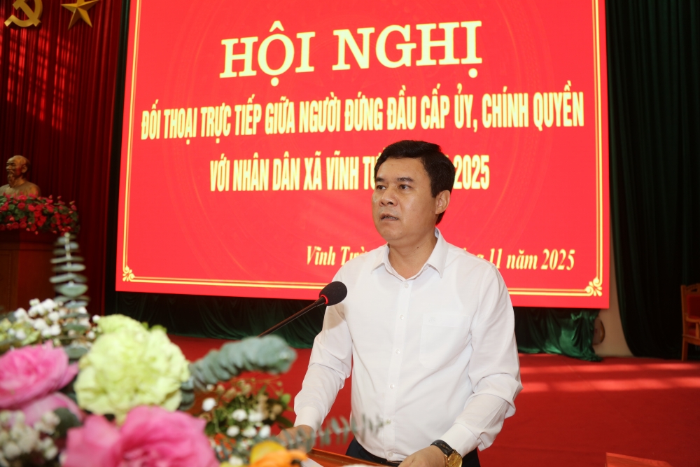 Xã Vĩnh Tường: Đối thoại thẳng thắn, xây dựng chính quyền gần dân, vì dân