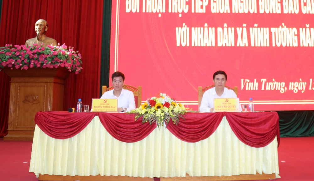 Xã Vĩnh Tường: Đối thoại thẳng thắn, xây dựng chính quyền gần dân, vì dân