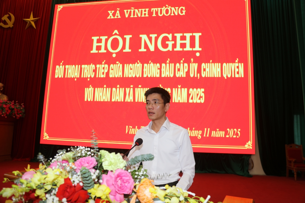 Xã Vĩnh Tường: Đối thoại thẳng thắn, xây dựng chính quyền gần dân, vì dân