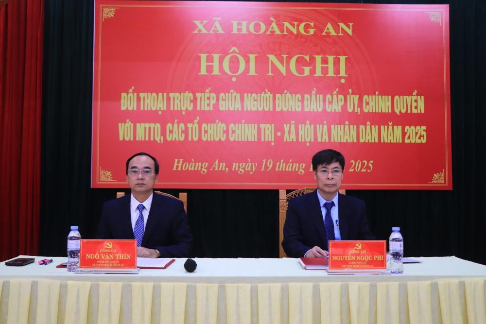 Xã Hoàng An: Đối thoại thẳng thắn, tạo sự đồng thuận trong Nhân dân