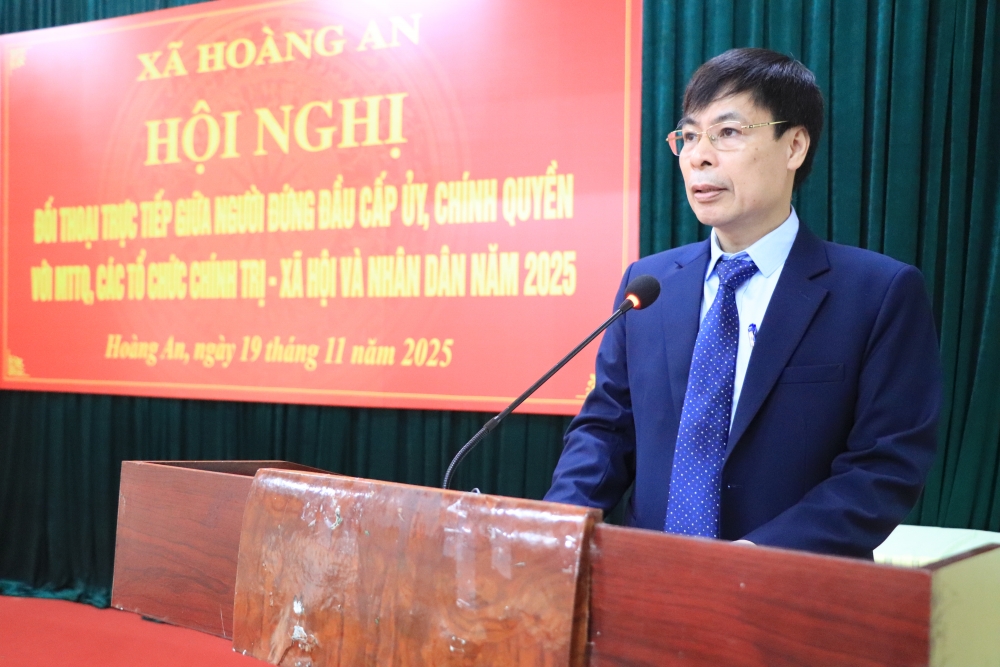 Xã Hoàng An: Đối thoại thẳng thắn, tạo sự đồng thuận trong Nhân dân