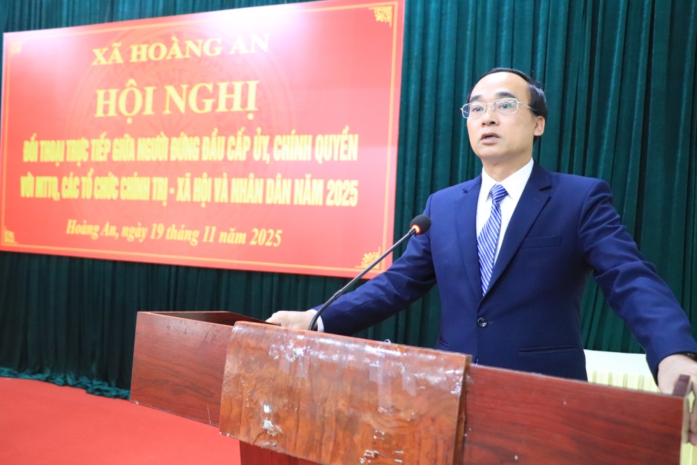 Xã Hoàng An: Đối thoại thẳng thắn, tạo sự đồng thuận trong Nhân dân