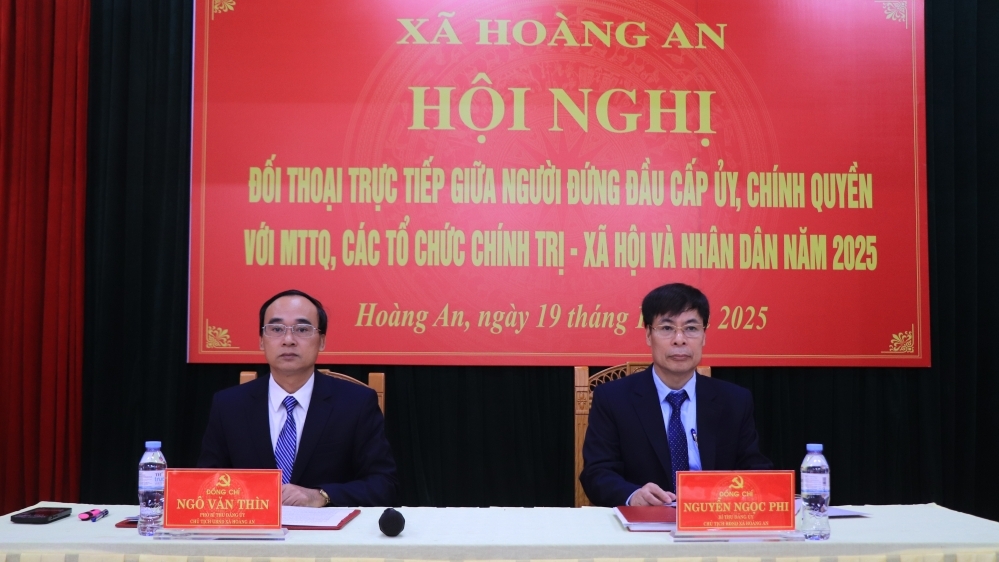 Xã Hoàng An: Đối thoại thẳng thắn, tạo sự đồng thuận trong Nhân dân