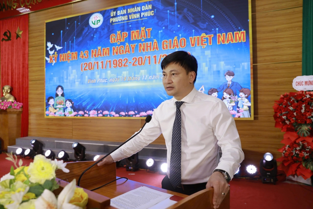 Phường Vĩnh Phúc gặp mặt, tri ân đội ngũ nhà giáo