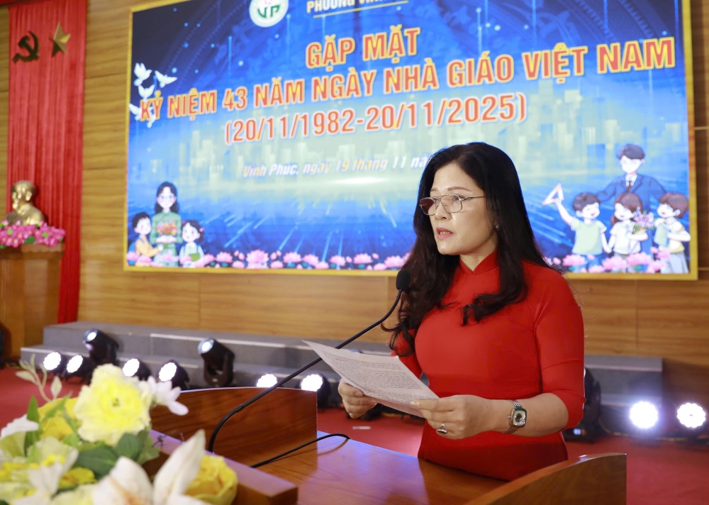 Phường Vĩnh Phúc gặp mặt, tri ân đội ngũ nhà giáo