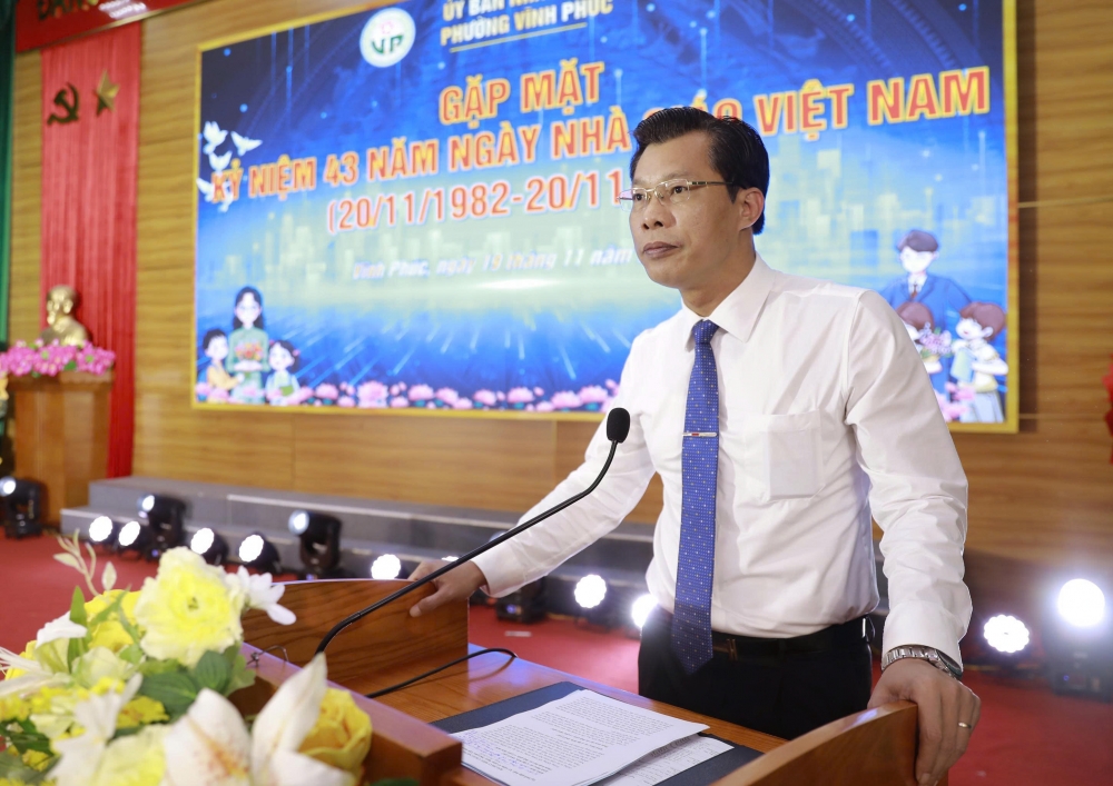 Phường Vĩnh Phúc gặp mặt, tri ân đội ngũ nhà giáo