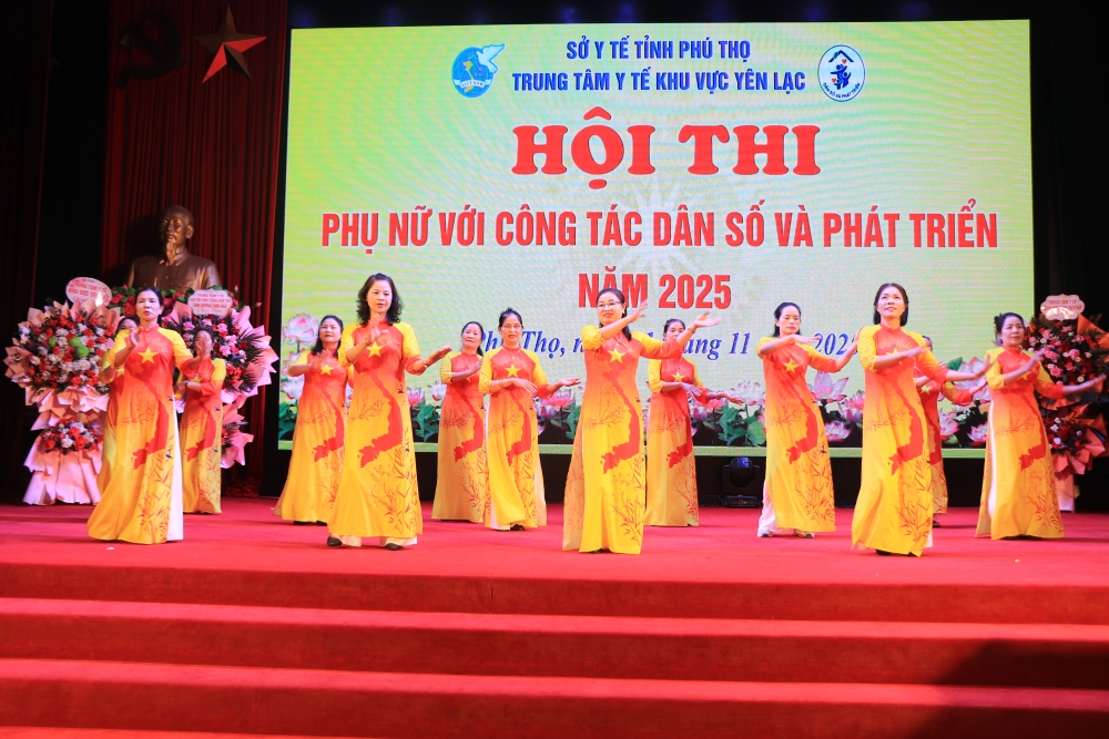Trung tâm Y tế khu vực Yên Lạc: Sôi nổi Hội thi Phụ nữ với công tác Dân số và phát triển