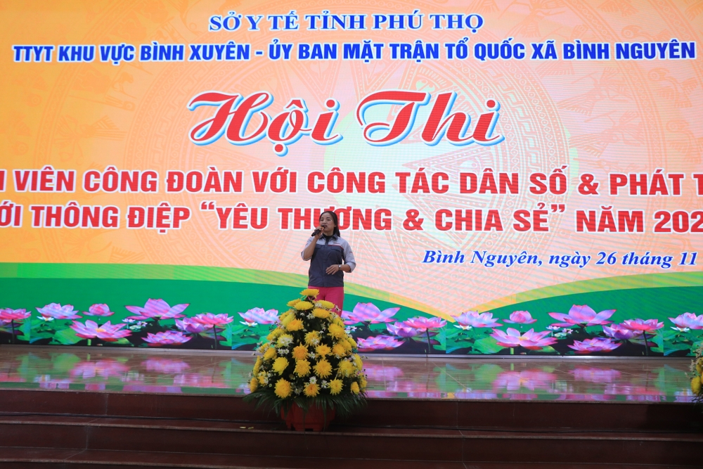 Sôi nổi Hội thi "Đoàn viên Công đoàn với công tác dân số và phát triển"