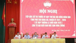 Phú Thọ: Tổ đại biểu khu vực cụm Vĩnh Tường tiếp xúc cử tri