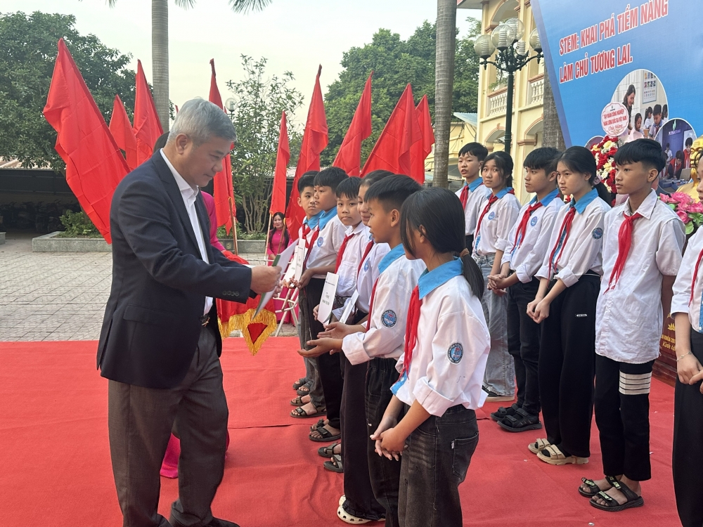 Phú Thọ: Khánh thành phòng thực hành giáo dục STEM tại Trường THCS Hướng Đạo