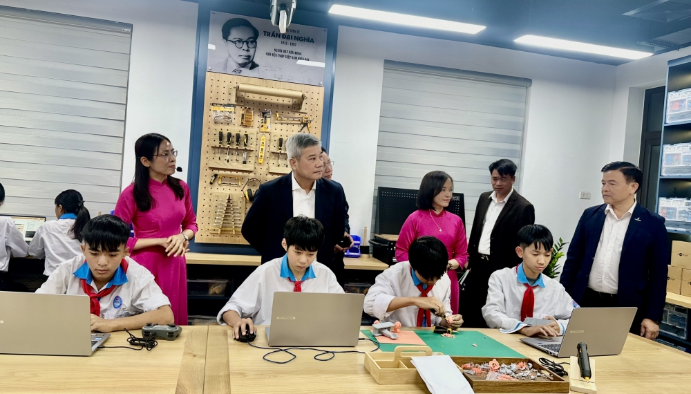 Phú Thọ: Khánh thành phòng thực hành giáo dục STEM tại Trường THCS Hướng Đạo