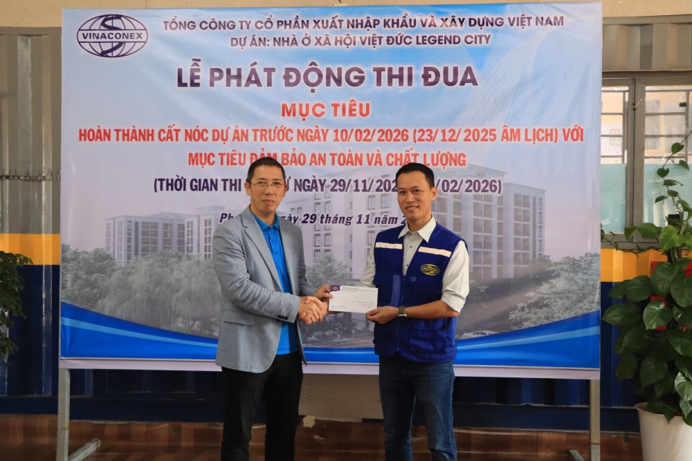 Phát động thi đua hoàn thành cất nóc Dự án Khu đô thị Việt Đức Legend City trước ngày 10/2/2026