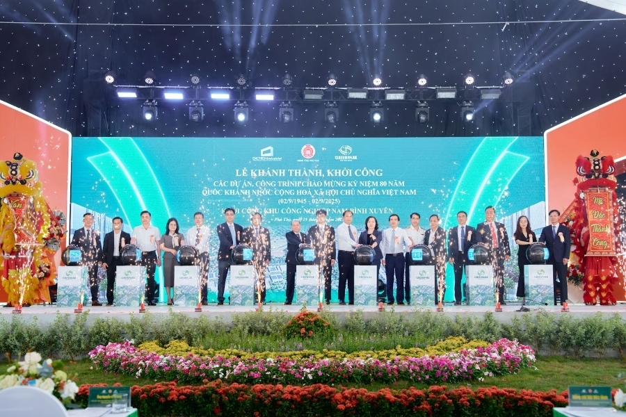 Nghi lễ khởi công KCN Nam Bình Xuyên, Phú Thọ