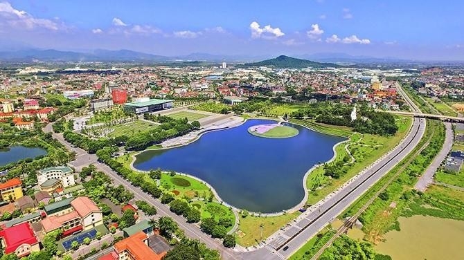 Một góc thành phố Vĩnh Yên, tỉnh Vĩnh Phúc.