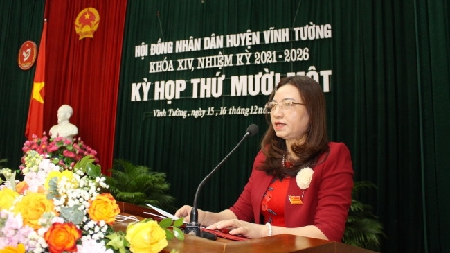 Vĩnh Phúc: Khai mạc kỳ họp thứ 11, HĐND huyện Vĩnh Tường khóa XIV