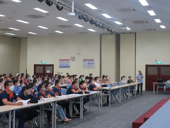 Hội nghị phổ biến, tuyên truyền các văn bản liên quan lĩnh vực ATTP vừa diễn ra tại Công ty Honda Việt Nam, do Chi cục ATVSTP tổ chức.