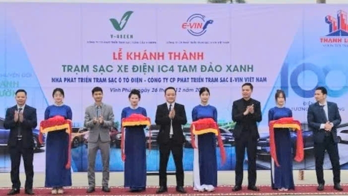 Công ty Thành Long khánh thành Trạm sạc điện VinFast tại tỉnh Vĩnh Phúc